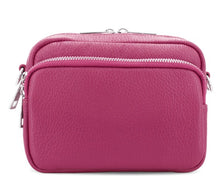 Load image into Gallery viewer, TINA Italian leather front pocket cross body bag