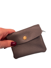 Load image into Gallery viewer, BECKY  Small Italian leather button purse