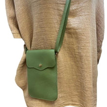 Load image into Gallery viewer, PENNY   Italian leather mobile phone holder / cross body bag
