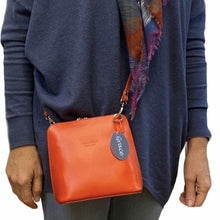 Load image into Gallery viewer, OLIVIA Small Italian leather cross body bag