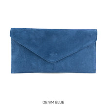 Load image into Gallery viewer, Suede leather envelope clutch