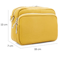 Load image into Gallery viewer, TINA Italian leather front pocket cross body bag