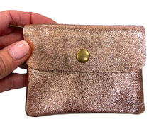 Load image into Gallery viewer, BECKY  Small Italian leather button purse