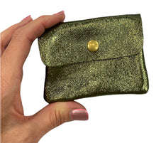 Load image into Gallery viewer, BECKY  Small Italian leather button purse