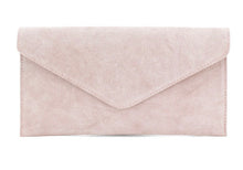 Load image into Gallery viewer, Suede leather envelope clutch