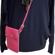 Load image into Gallery viewer, PENNY   Italian leather mobile phone holder / cross body bag