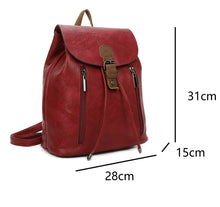 Load image into Gallery viewer, Two tone backpack with leather trim