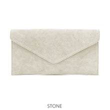 Load image into Gallery viewer, Suede leather envelope clutch