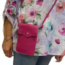 Load image into Gallery viewer, PENNY   Italian leather mobile phone holder / cross body bag