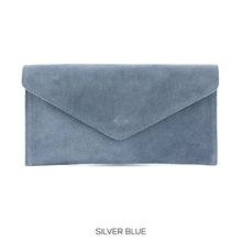 Load image into Gallery viewer, Suede leather envelope clutch