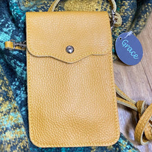 Load image into Gallery viewer, PENNY   Italian leather mobile phone holder / cross body bag