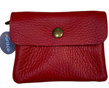 Load image into Gallery viewer, BECKY  Small Italian leather button purse
