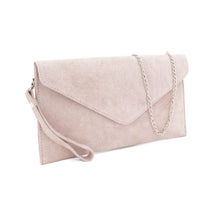 Load image into Gallery viewer, Suede leather envelope clutch