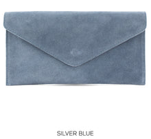 Load image into Gallery viewer, Suede leather envelope clutch