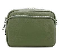 Load image into Gallery viewer, TINA Italian leather front pocket cross body bag