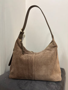 YASMIN Italian leather/suede slouch bag