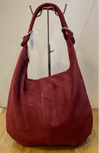 Load image into Gallery viewer, FREYA -  Suede slouch shoulder bag
