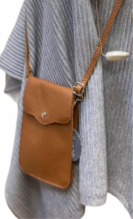 PENNY   Italian leather mobile phone holder / cross body bag