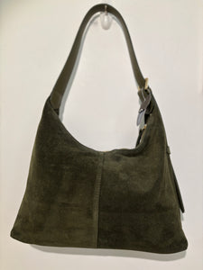 YASMIN Italian leather/suede slouch bag