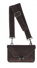 Load image into Gallery viewer, PHOEBE Leather/suede wide strap shoulder bag
