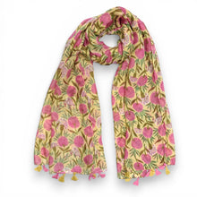 Load image into Gallery viewer, Geraniums scarf
