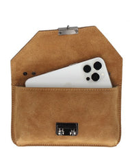 Load image into Gallery viewer, PHOEBE Leather/suede wide strap shoulder bag
