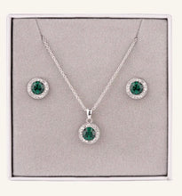 Load image into Gallery viewer, Cubic zirconia boxed set - necklace &amp; earrings
