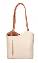 Load image into Gallery viewer, HARRIET   Italian leather convertible backpack
