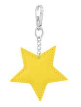 Load image into Gallery viewer, Leather Star keyring/bag charm
