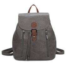 Load image into Gallery viewer, Two tone backpack with leather trim
