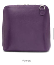 Load image into Gallery viewer, OLIVIA  Small Italian leather cross body bag

