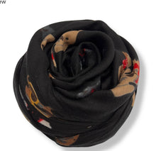 Load image into Gallery viewer, Playful Dogs printed scarf
