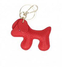 Load image into Gallery viewer, Dog pendant leather key ring
