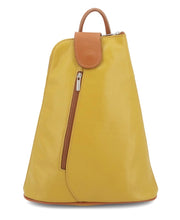 Load image into Gallery viewer, MANDY Italian leather two/tone backpack
