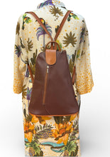 Load image into Gallery viewer, MANDY Italian leather two/tone backpack
