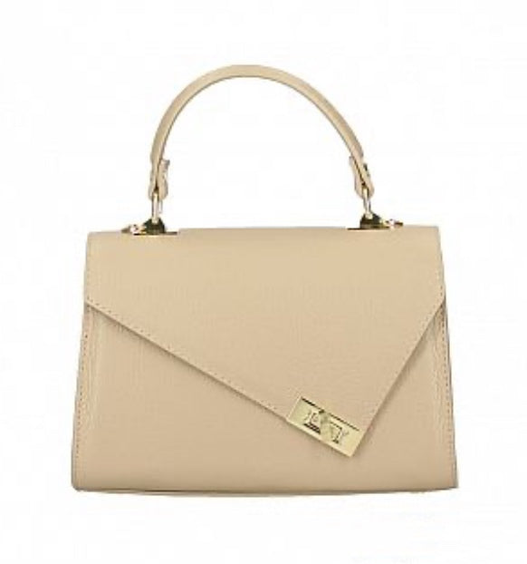 PATSY Italian leather grab/evening bag