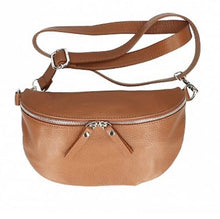 Load image into Gallery viewer, JADE   Italian leather sling/waist bag with detachable strap
