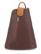 Load image into Gallery viewer, MANDY Italian leather two/tone backpack
