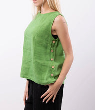 Load image into Gallery viewer, Sleeveless linen top

