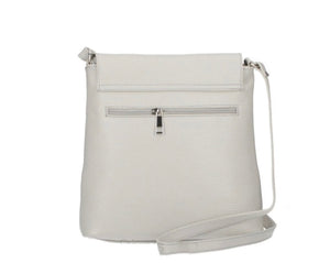 CLAUDIA   Italian leather shoulder bag with zip detail