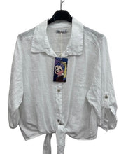 Load image into Gallery viewer, Linen tie front shirt/jacket

