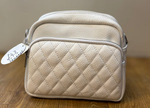 BETSY Italian leather cross body bag