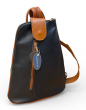 Load image into Gallery viewer, MANDY Italian leather two/tone backpack
