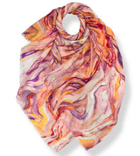 Load image into Gallery viewer, Marble effect printed scarf
