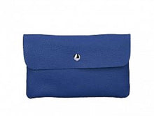 Load image into Gallery viewer, TESSA  Italian leather clutch bag with shoulder strap
