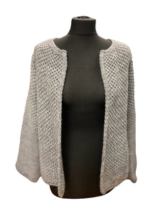 Knitted open front cardigan