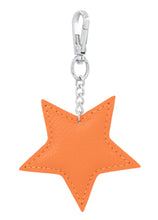 Load image into Gallery viewer, Leather Star keyring/bag charm
