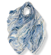 Load image into Gallery viewer, Marble effect printed scarf
