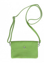 Load image into Gallery viewer, TESSA  Italian leather clutch bag with shoulder strap
