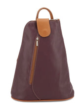 Load image into Gallery viewer, MANDY Italian leather two/tone backpack
